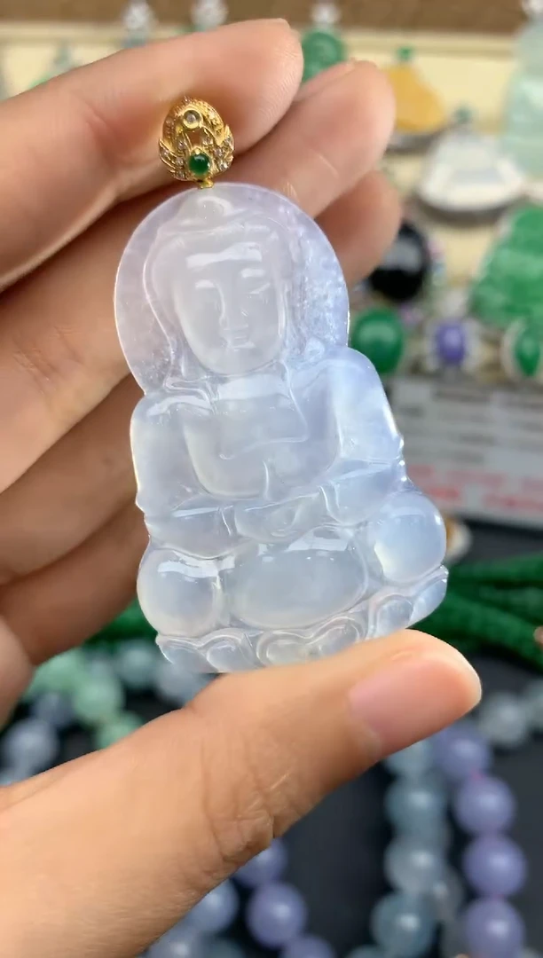 【闪购商品】翡翠颈饰18K金镶嵌356-中国好珍宝