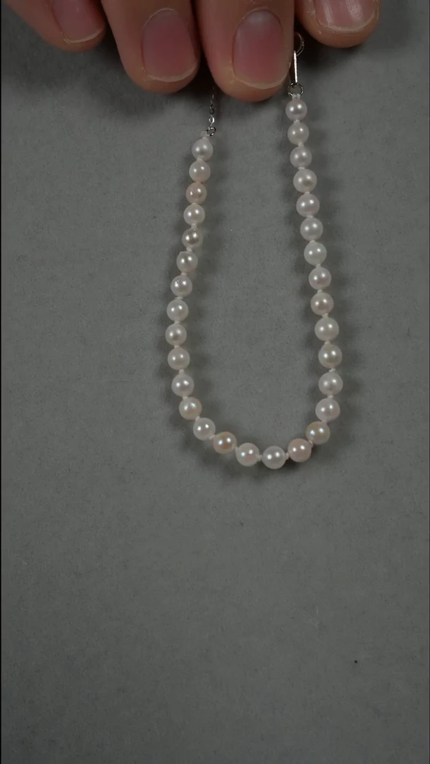 银S925镶嵌手链海水珍珠AK4-4.5（AB207)