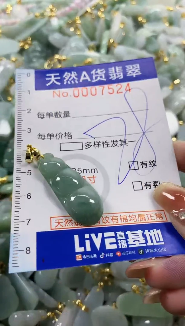 颈饰未镶嵌翡翠天然A货翡翠