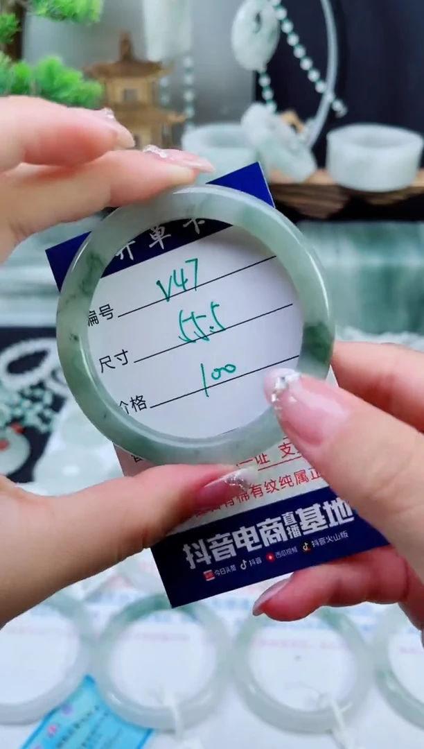 未镶嵌手镯石英质玉（天山翠）47