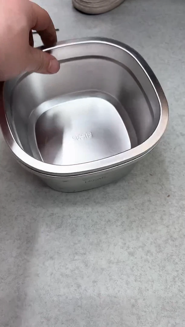 【闪购商品】不锈钢备菜盆方形两个装