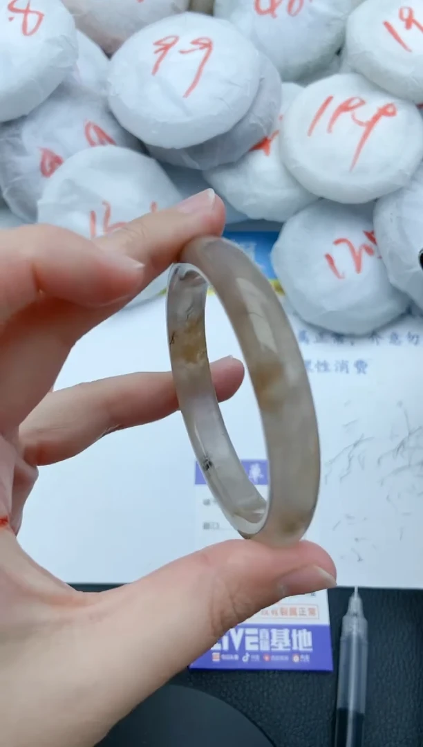 【闪购商品】石英质玉手镯未镶嵌28+56/57