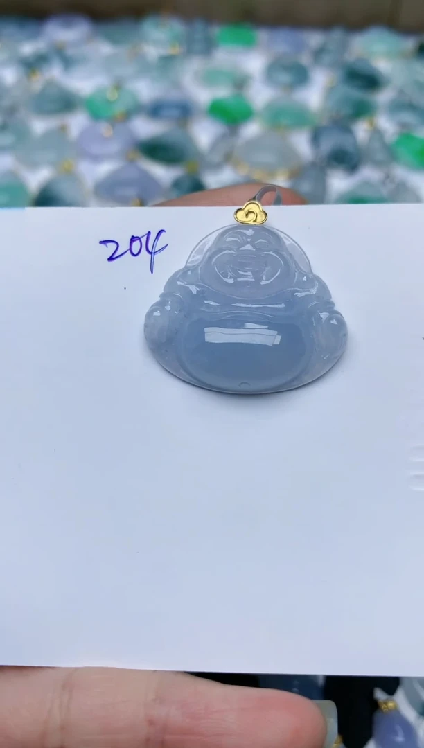 【闪购商品】翡翠颈饰18K金镶嵌天然翡翠A货    204