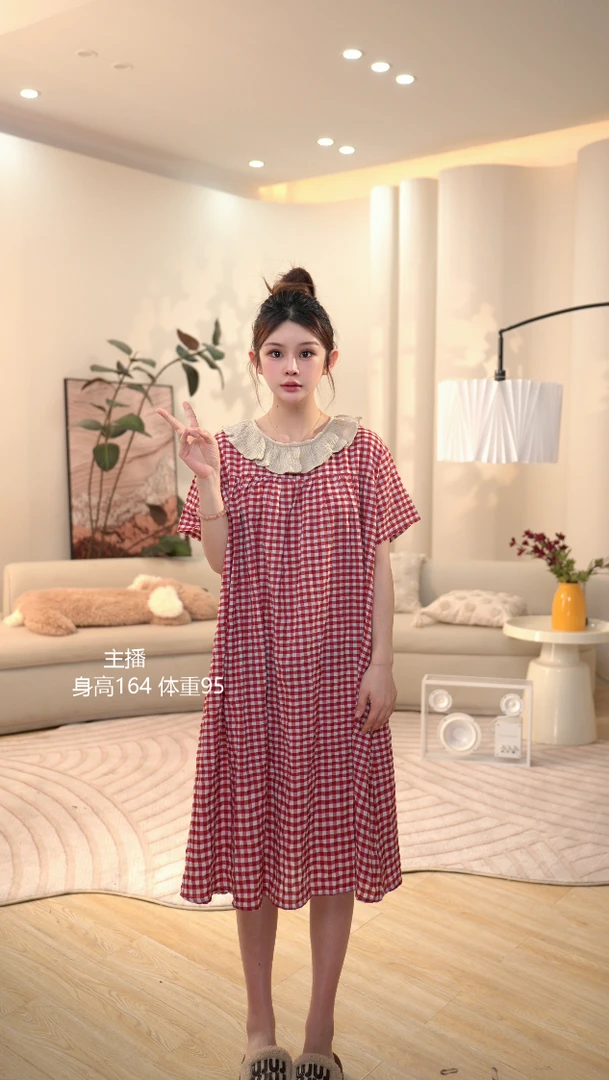 大菲【暮知时】春秋季小众睡衣女家居服宽松棉韩版甜美睡裙