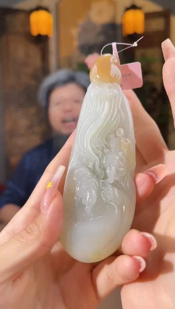 和田玉未镶嵌颈饰S947