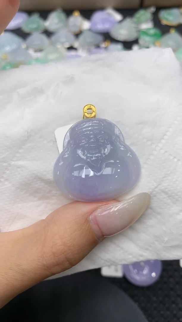 颈饰18K金镶嵌翡翠11111111111