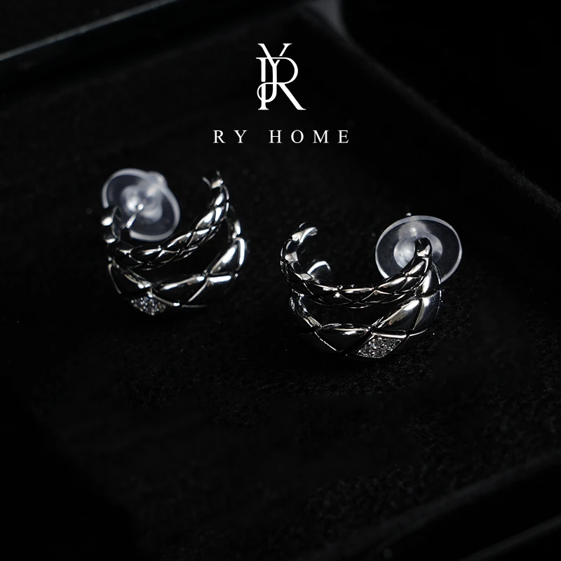 非金属硅胶耳饰 【容雨RYHOME】925银针复古轻奢高级感耳环251A1278