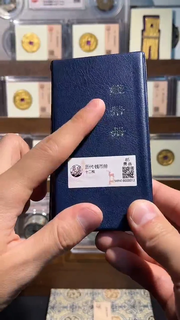 铜12枚钱币册 精装版古钱币一个同分择优发