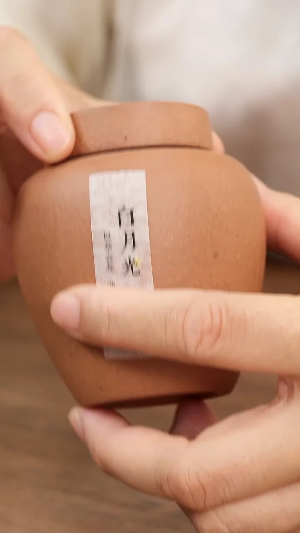 紫砂茶宠紫砂白月光茶叶罐