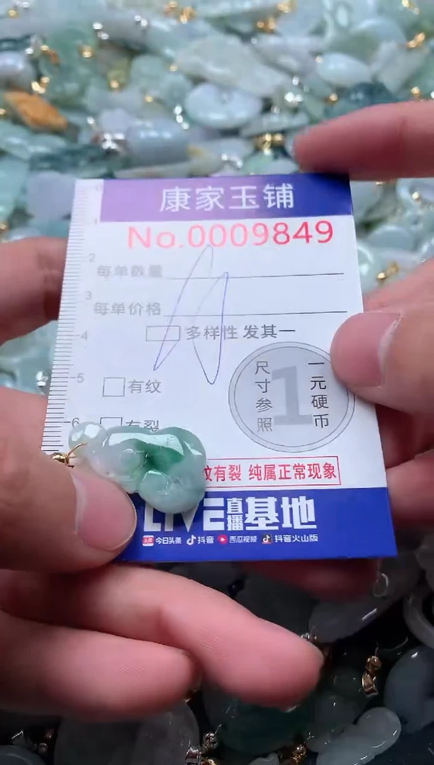 【闪购商品】翡翠吊坠(不含链)未镶嵌9849