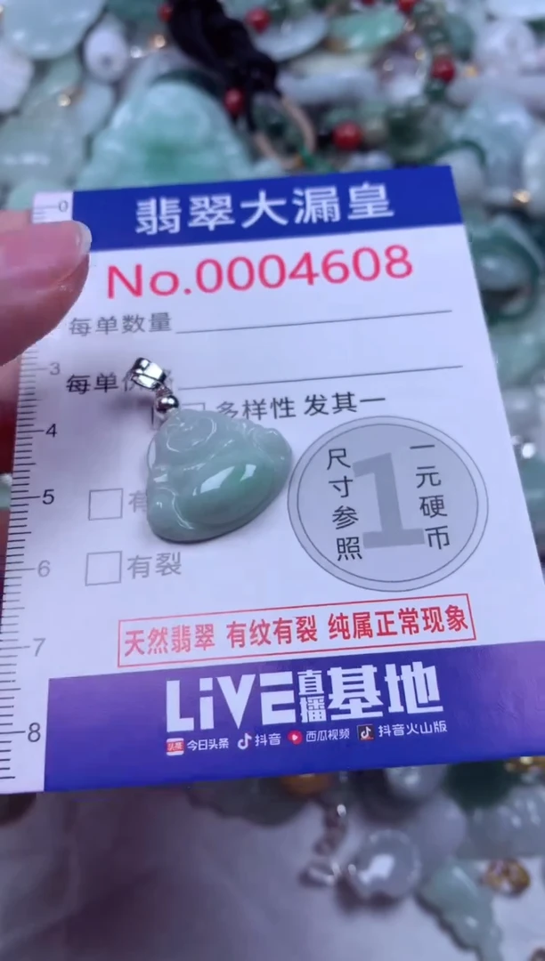 吊坠(不含链)未镶嵌翡翠4608