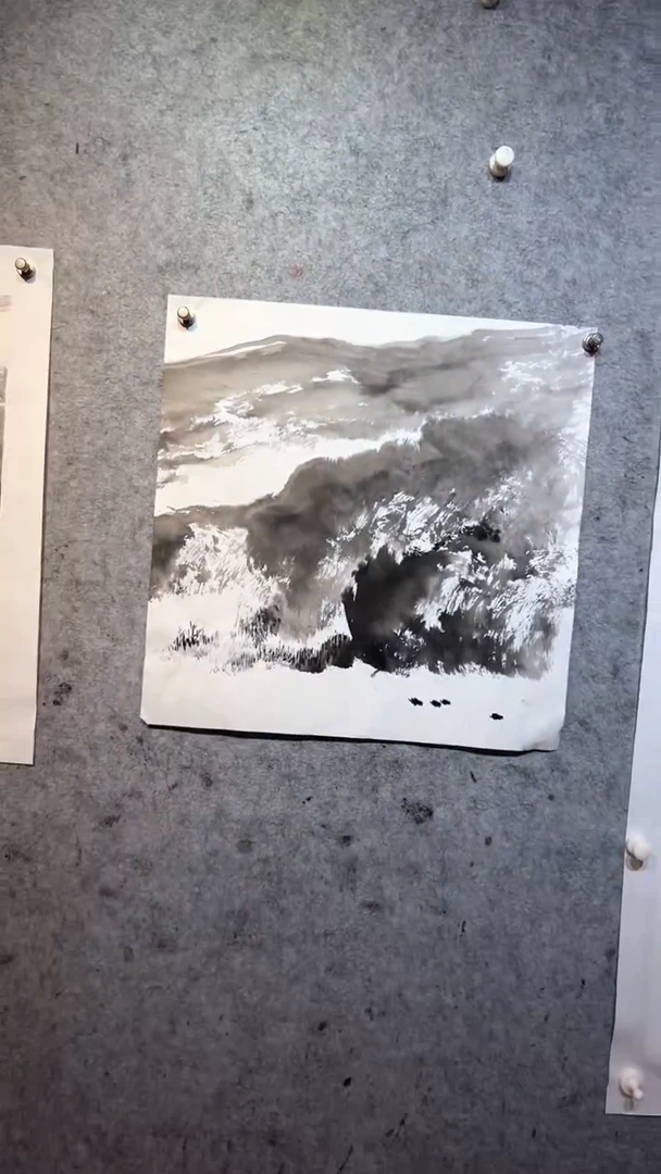 国画澹*张自学水墨画43