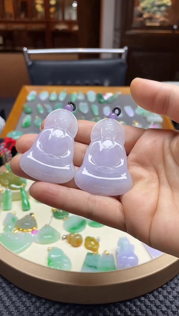 【闪购商品】翡翠颈饰未镶嵌观音（多样性，发其一）