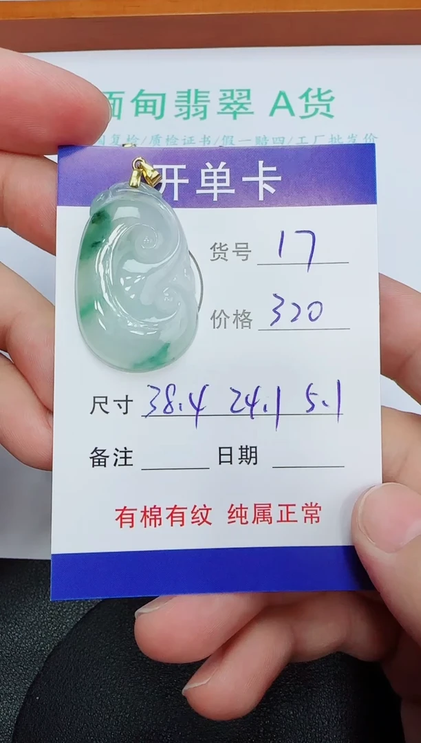 吊坠(赠链)未镶嵌翡翠17