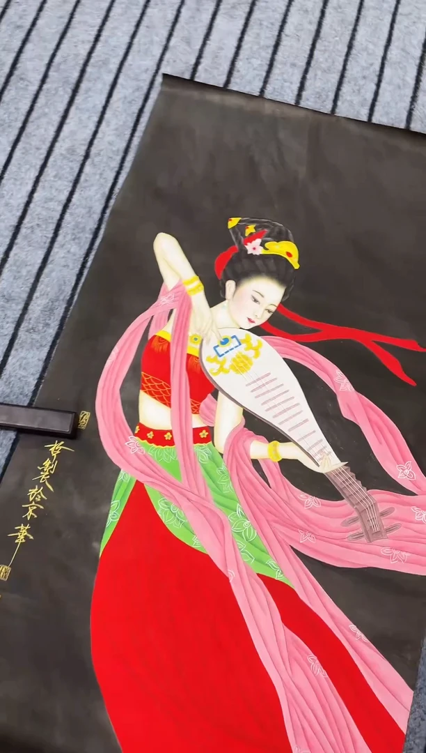 精品四尺人物作品
