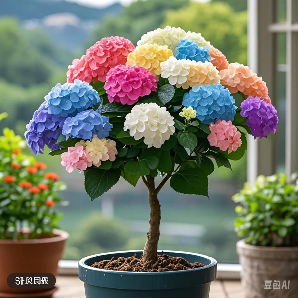 绣球花苗无尽夏大花绣球八仙花室内阳台花盆栽花卉耐寒四季开大花