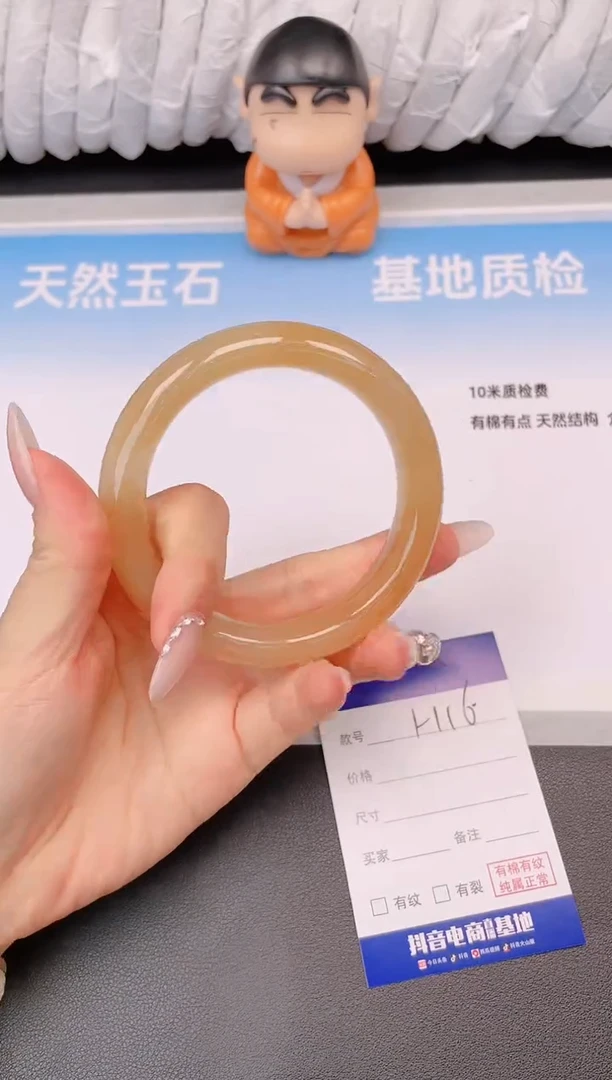 未镶嵌手镯石英质玉28H16-64矿点