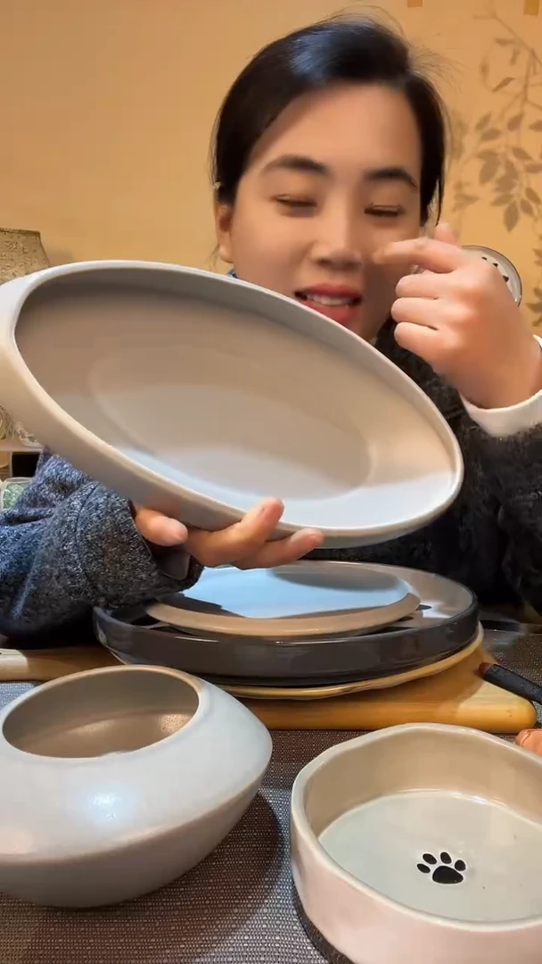 【闪购商品】瓷片鱼盘 微瑕介意勿拍