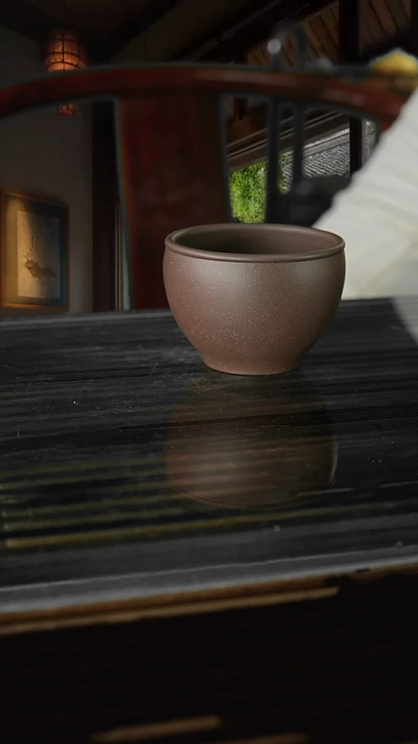 茶壶紫砂人**途底槽青缸杯200cc微瑕