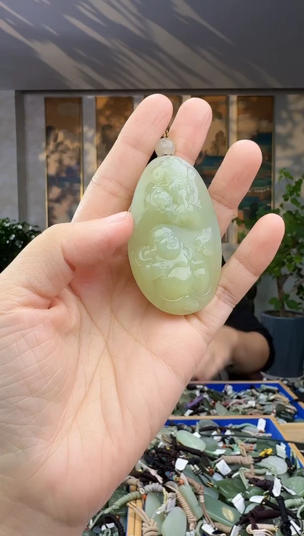 未镶嵌和田玉挂件拍一发一