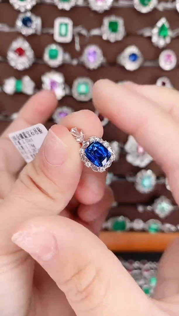 【闪购商品】蓝宝石18K金吊坠18K金镶嵌18K金吊坠