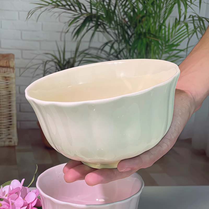 6英寸云朵碗4个家用陶瓷面碗汤碗拉面碗加大加厚吃饭碗可爱创意