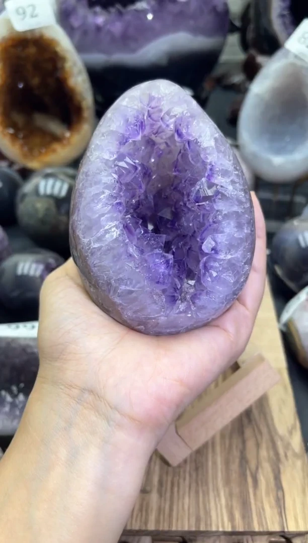 未镶嵌大型摆件（非配饰）紫晶108号龙蛋