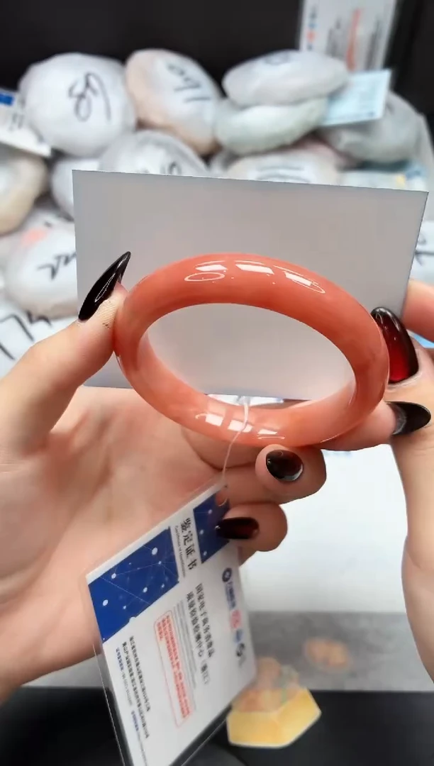 未镶嵌手镯石英质玉72/桃花54