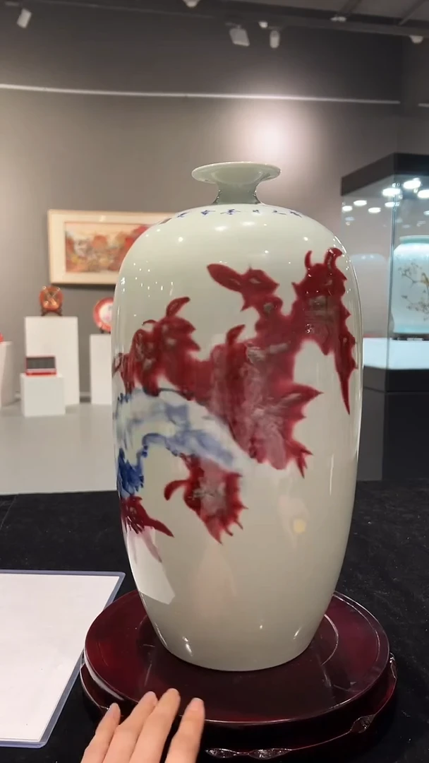 其他瓷崔景哲-瓷器-B小-竹报平安