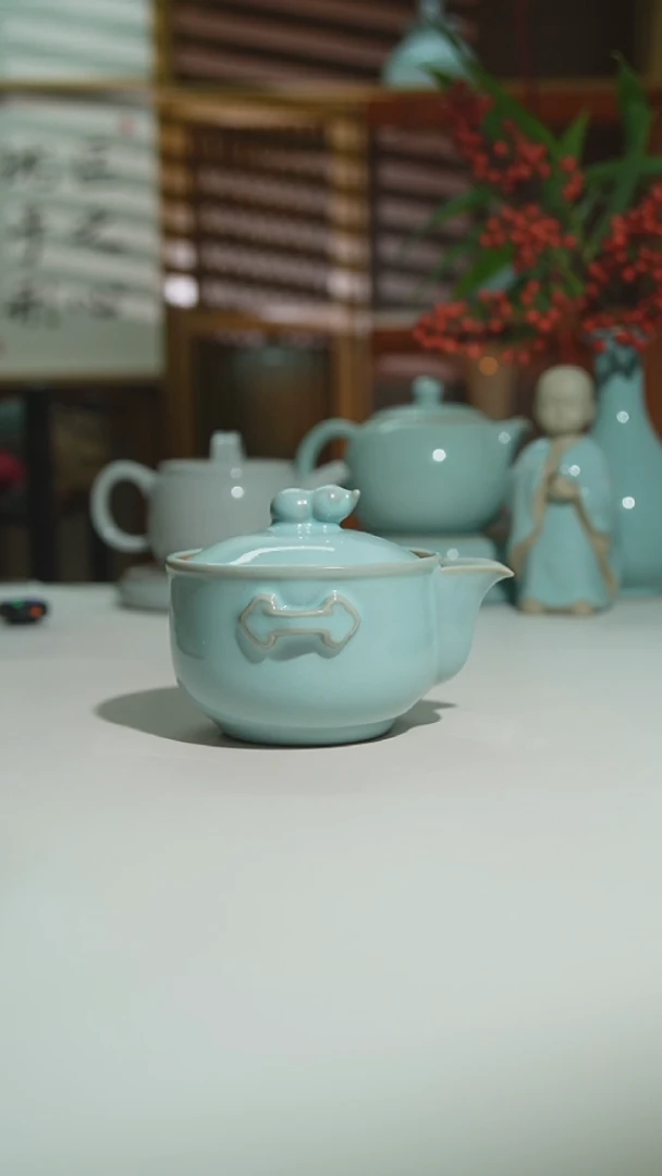 珑匠天青手抓壶二级安全包装