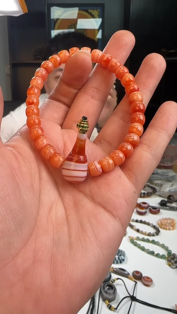 未镶嵌手链玛瑙/玉髓1124-62多样性的发货