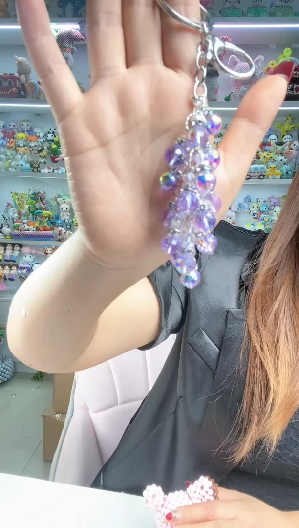 玻璃0705好运连连挂件材料包1套富婆紫