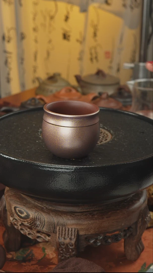 茶壶紫砂金贝烧 茶杯茶周边