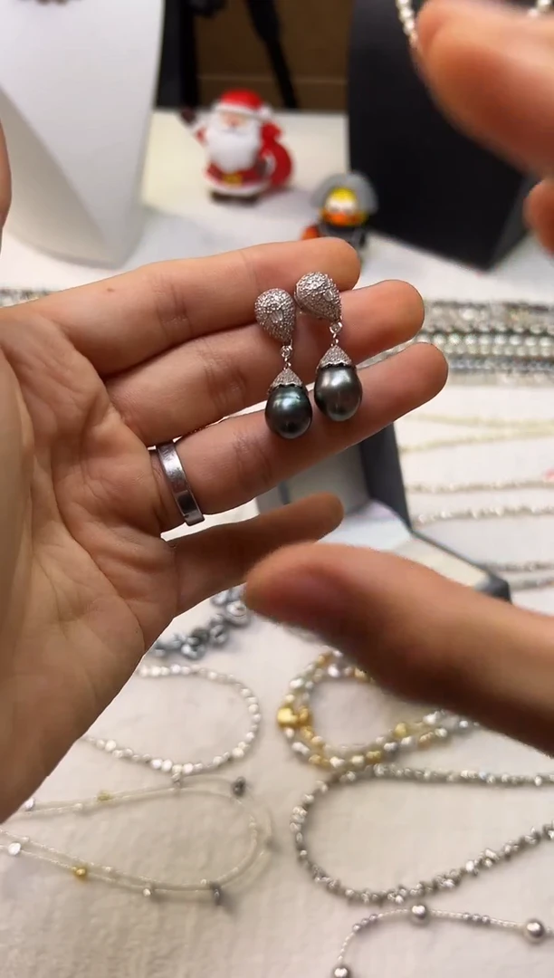 未镶嵌耳饰海水珍珠珍珠