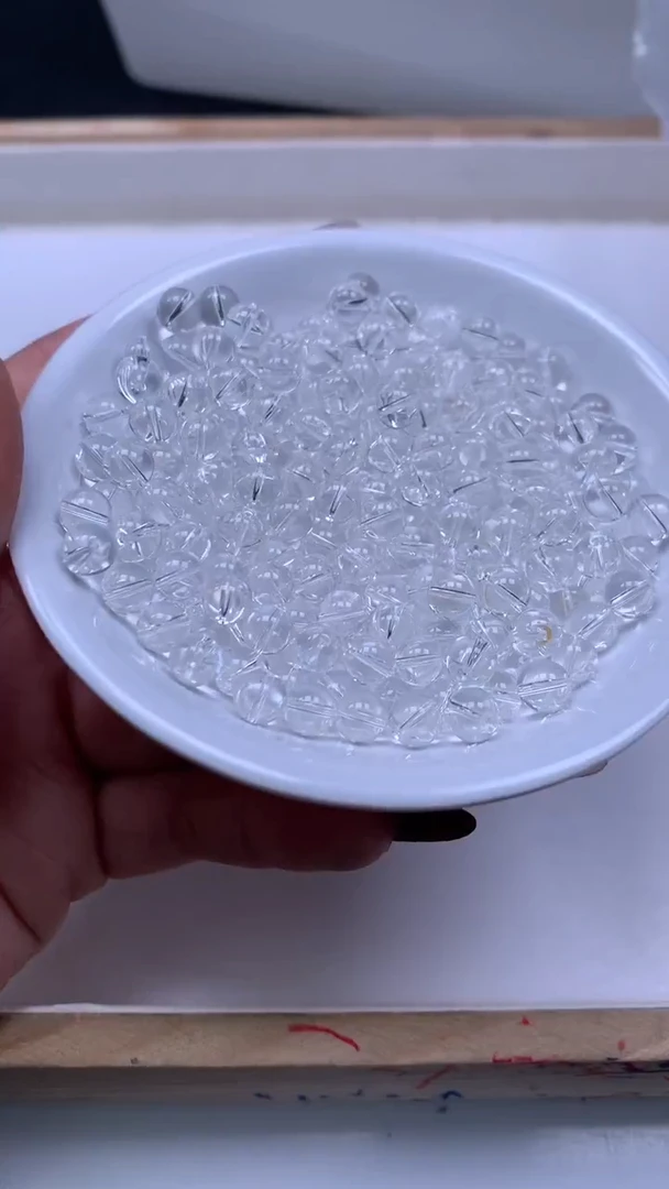 未镶嵌珠宝半成品水晶B1025 白水晶6mm30个6.8元