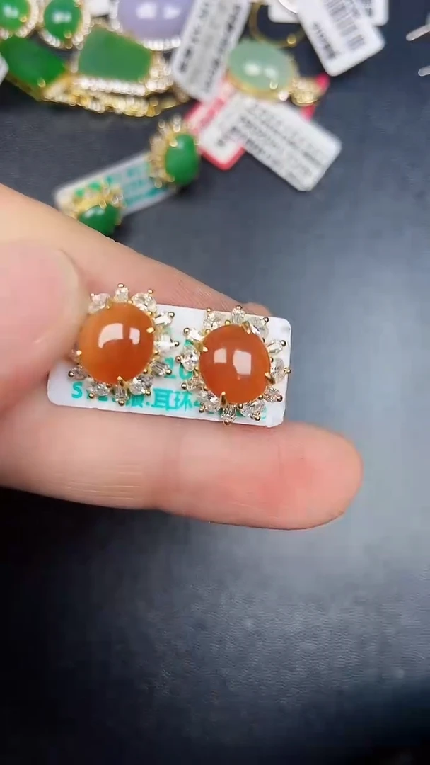 银S925镶嵌戒指翡翠2380