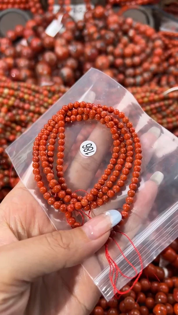 未镶嵌手串南红玛瑙4+