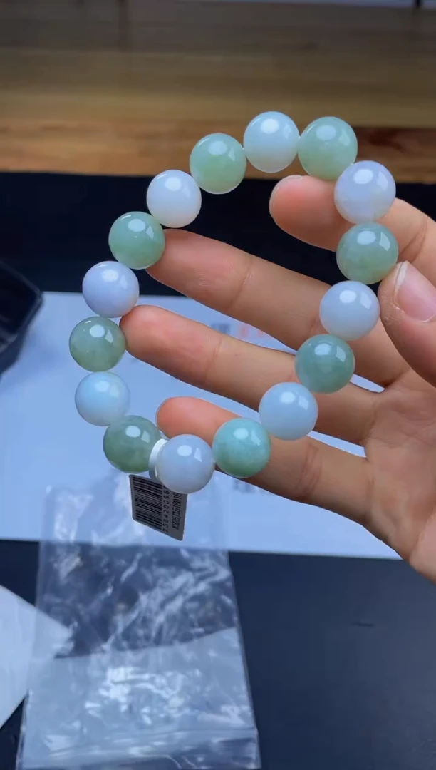 未镶嵌定制翡翠珠串