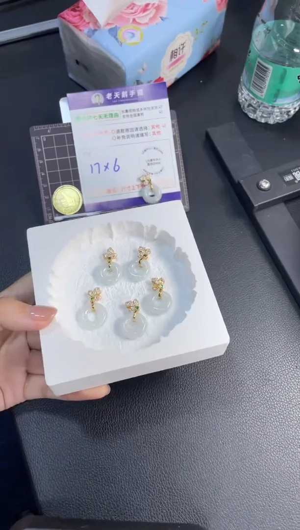 银S925镶嵌颈饰玛瑙/玉髓甜甜圈FL1配绳/多样性发其一CP