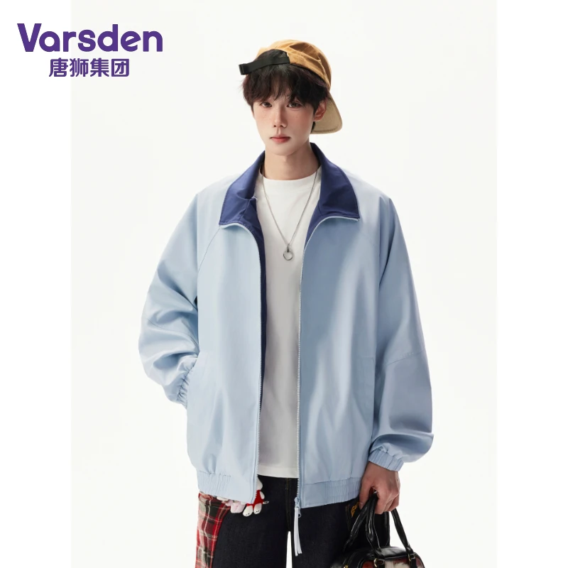 唐狮集团Varsden秋季爆款情侣夹克男2025美式高街百搭vibe风外套