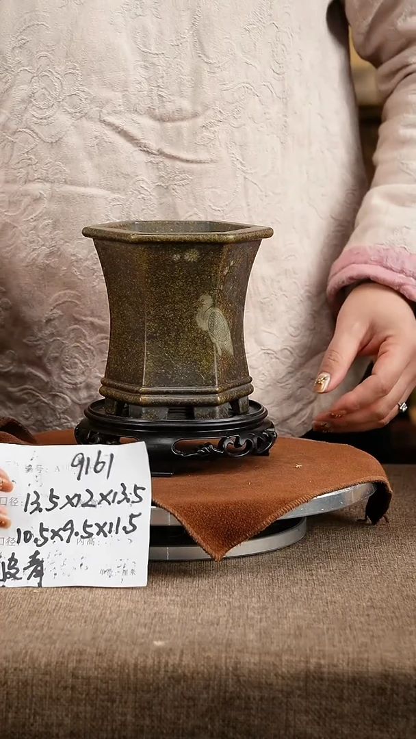 紫砂花盆花卉工艺9161+s