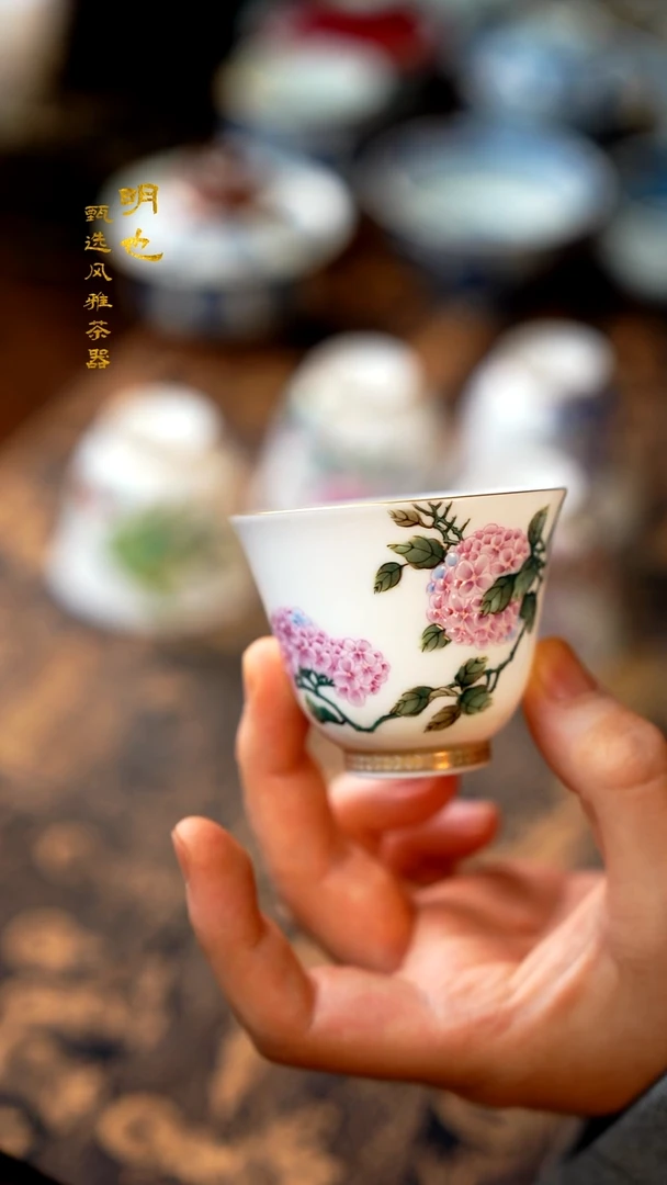 【闪购商品】1明也茶器/ 十二花神杯一个