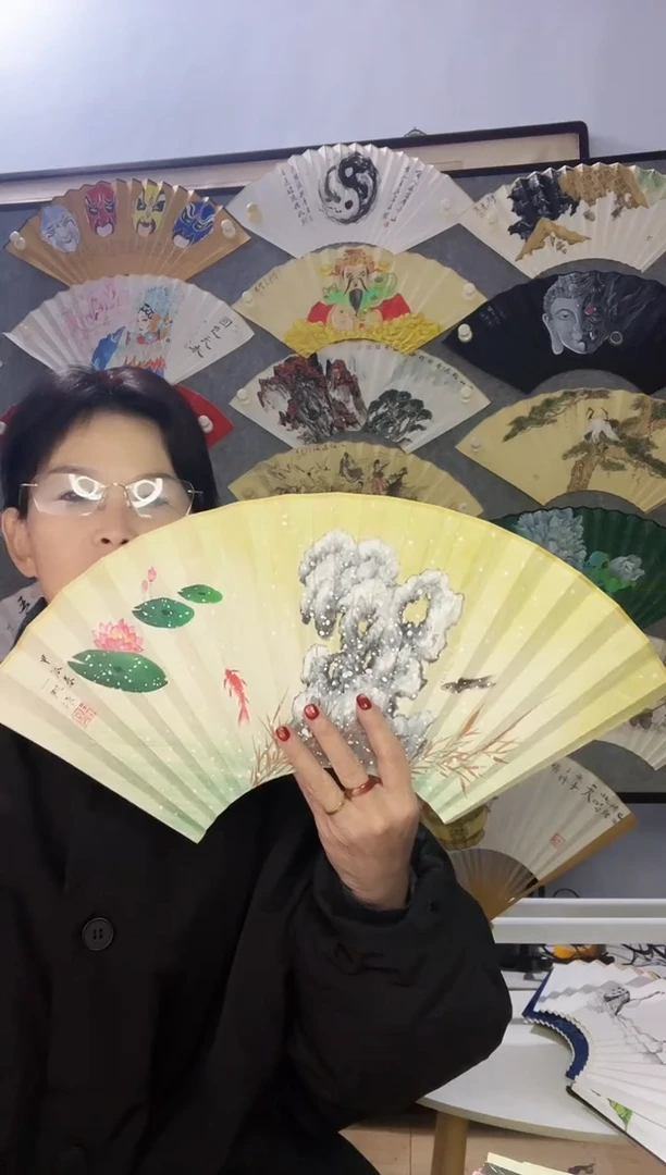 扇子九五寸十八方玉竹折扇