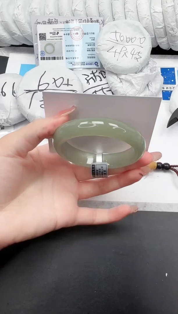 未镶嵌手镯石英质玉222-54.5D