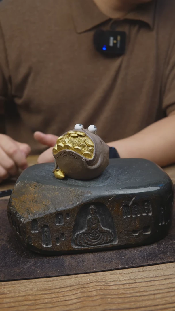 甘石陶艺福利金蟾五点家