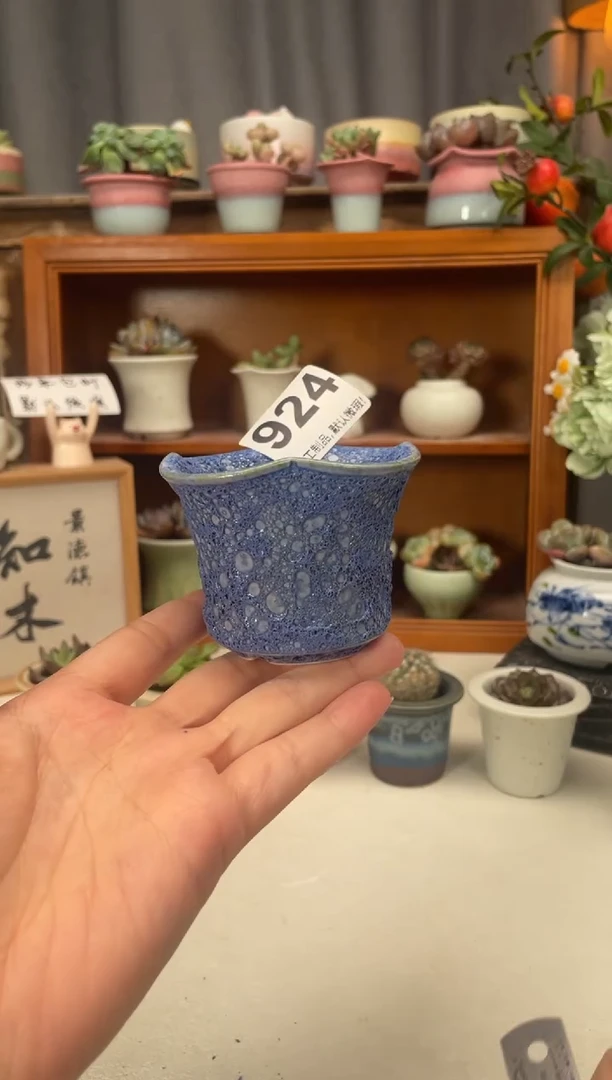 瓷片924知木小芳花盆