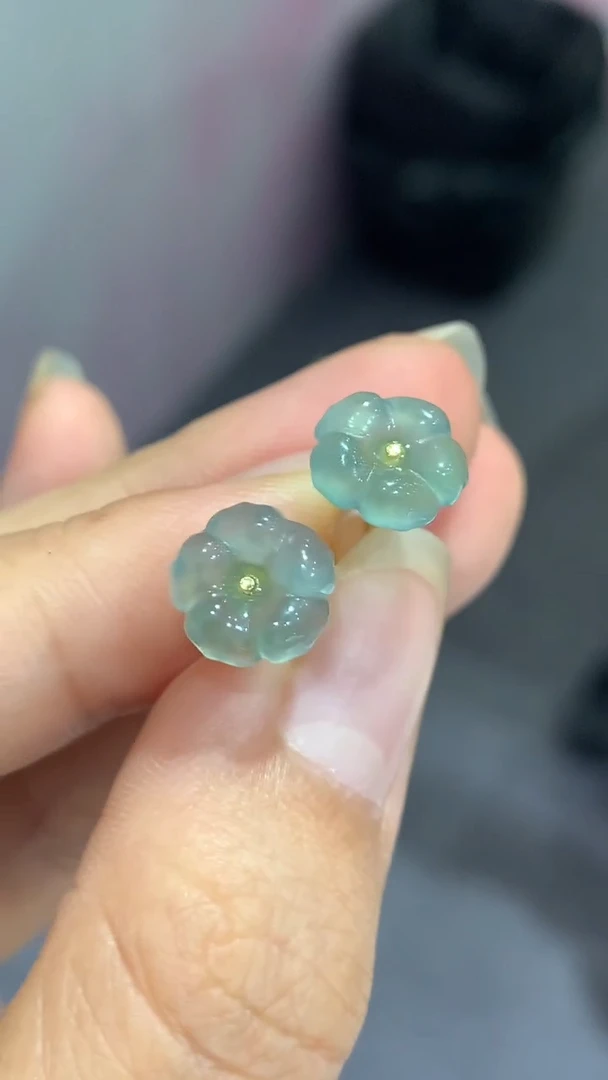 翡翠合金耳饰团购1