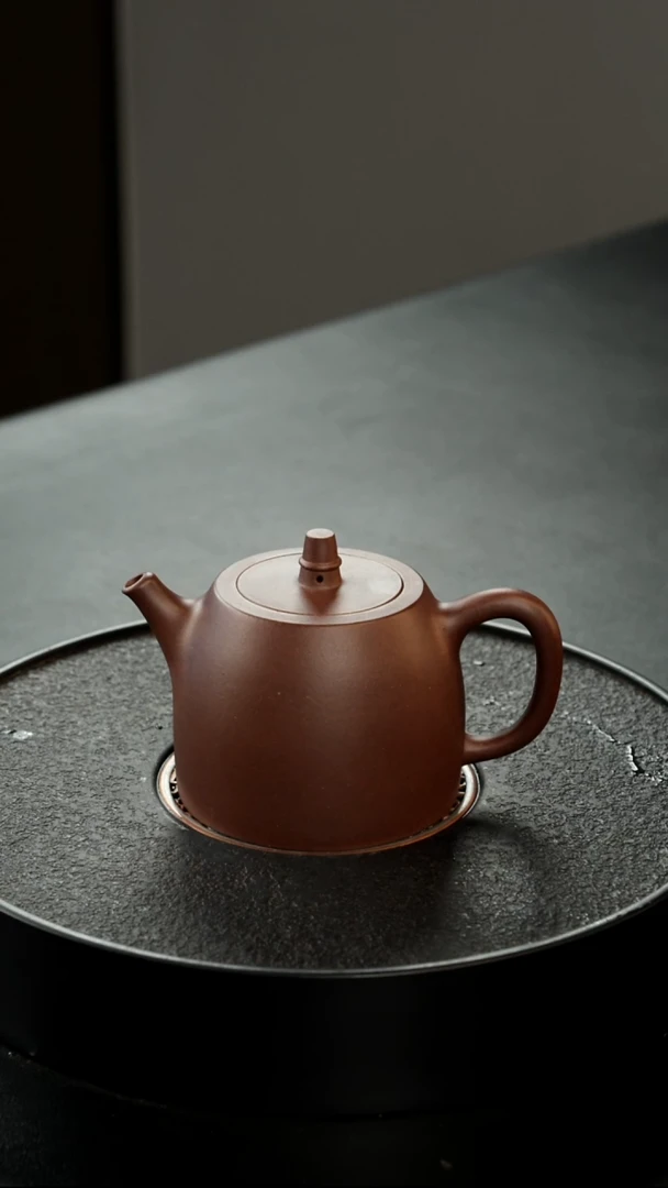 茶壶紫砂紫砂一厂老紫泥汉掇