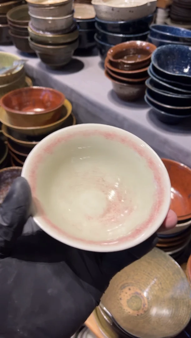 【闪购商品】瓷片659窑变桐花斗笠碗