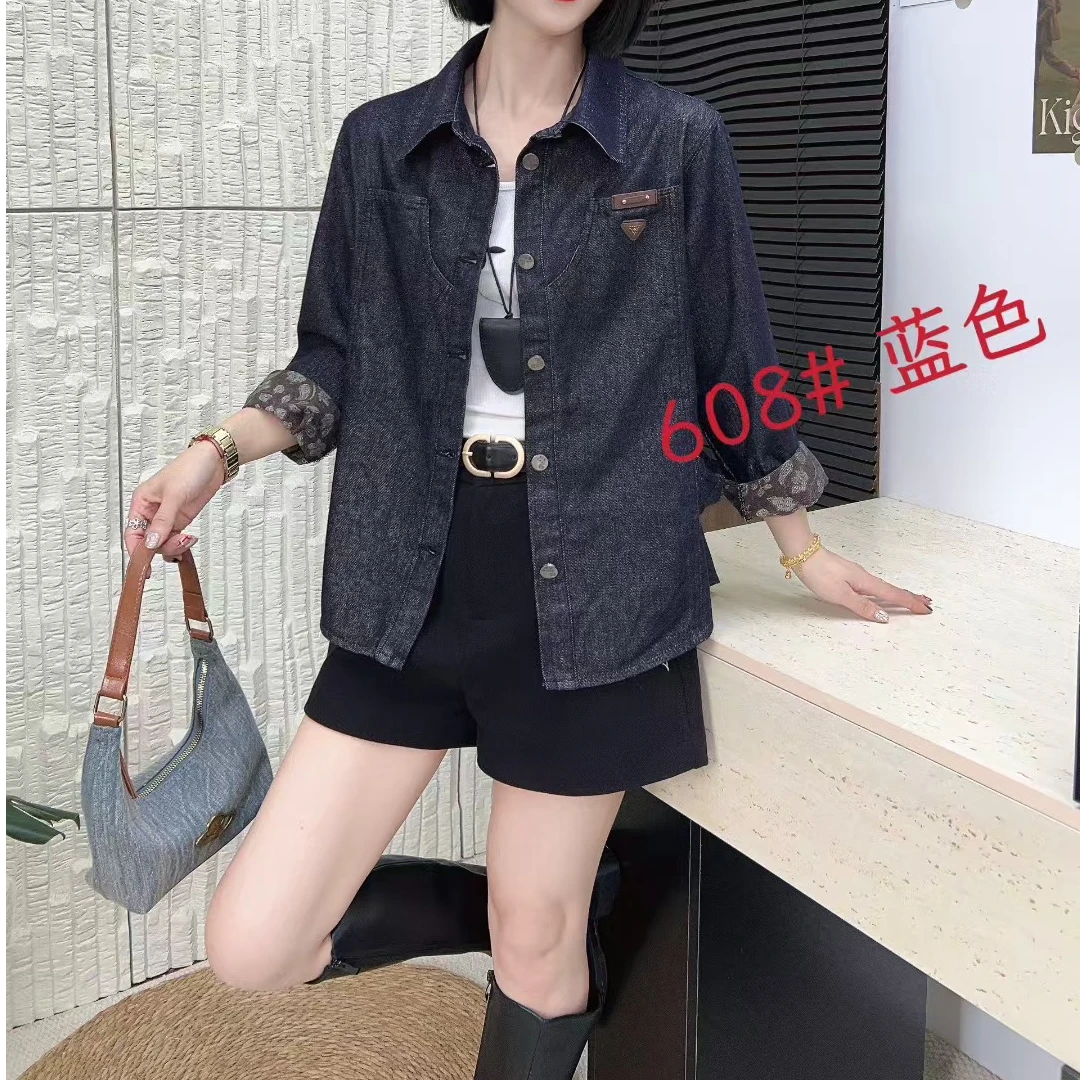 小施家南韩高货设计版百搭时尚牛仔外套608